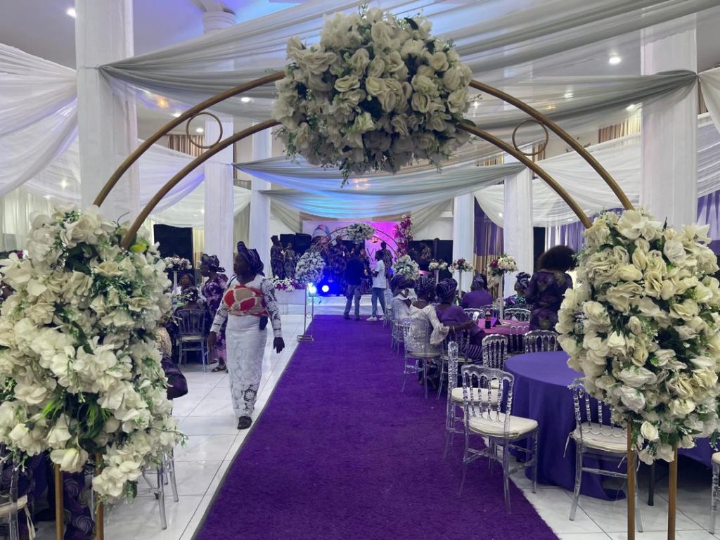 Wedding decoration by Greatouch Events in Ibadan